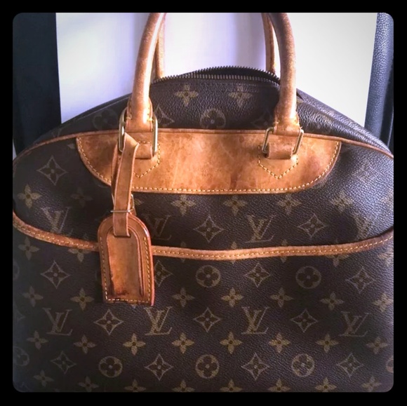 Authentic Louis Vuitton Deauville Leather Vintage Handbag 